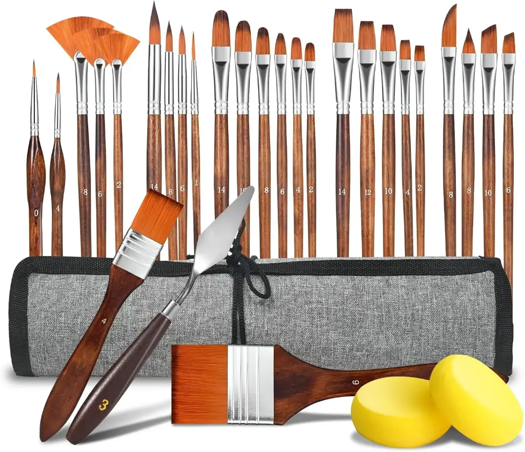 Paint Brush Set - 29 pieces
