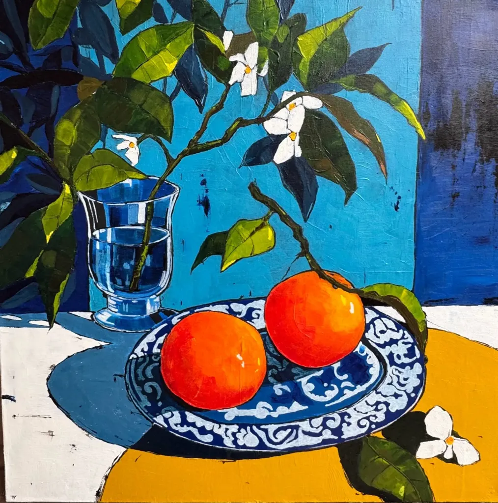 CITRUS ON BLUE