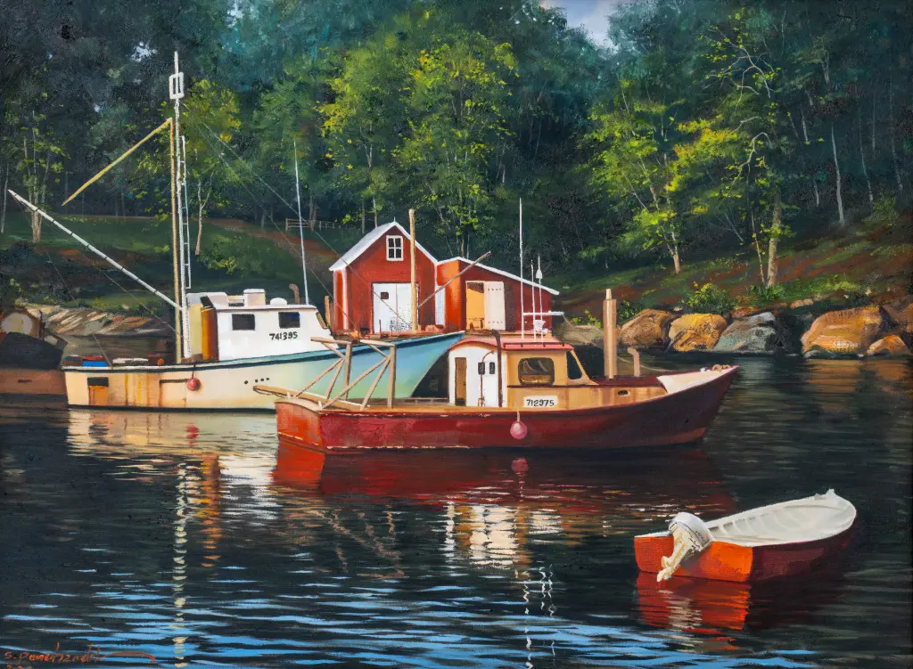 Boats on Harbor Standard Limited-Edition Print