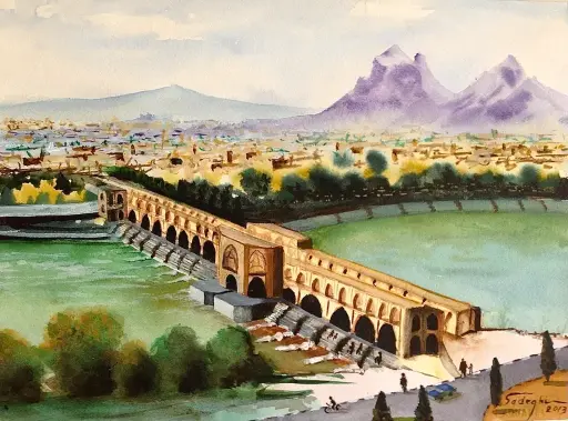 Dreamy Isfahan Khajoo Bridge